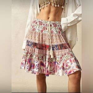 Floral Bohemian Skirt